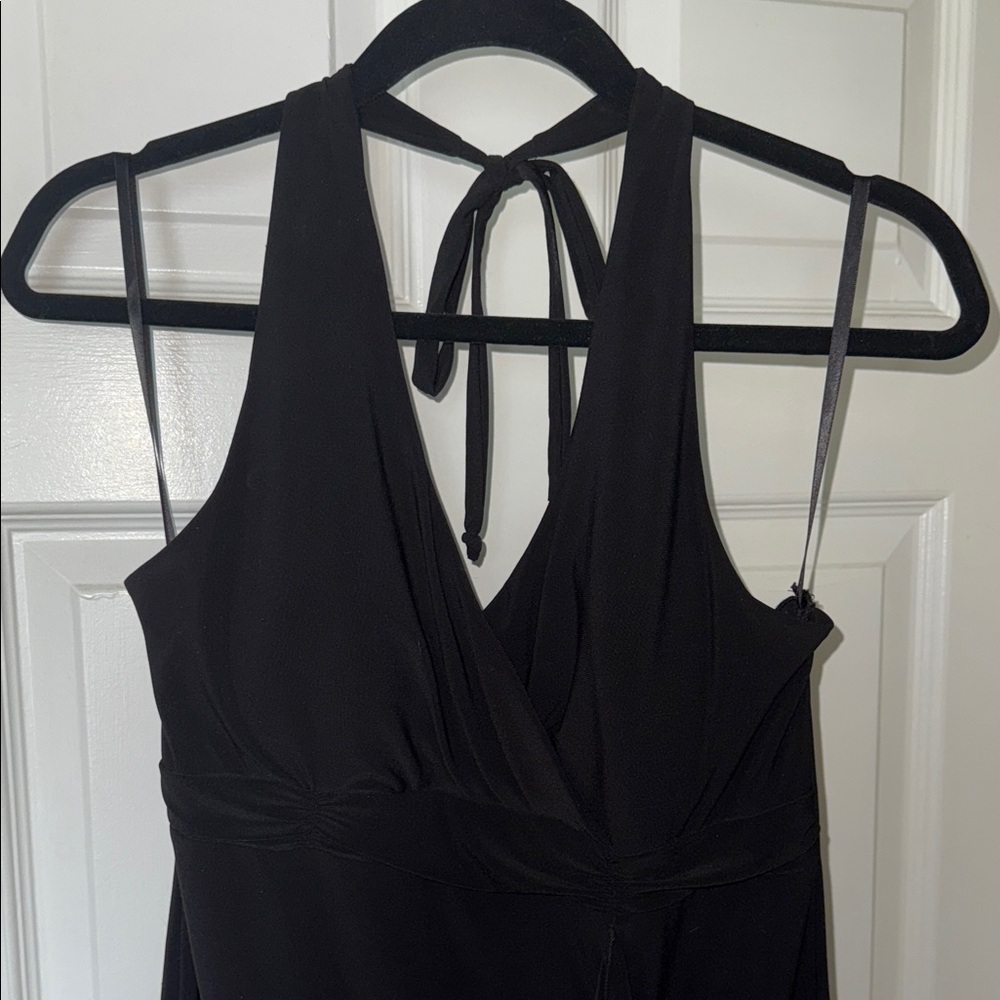 White House Black Market Black Halter Tank Top